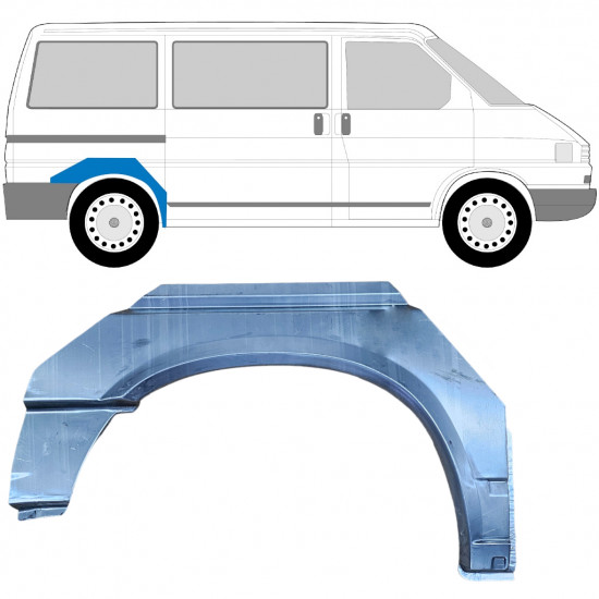 Takalokasuoja korjaussarja varten VW Transporter T4 1990-2003 / SWB / Oikea 5350