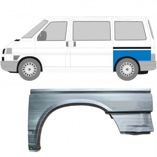 Takalokasuoja korjaussarja varten VW Transporter T4 1990-2003 / SWB / Vasen 5375