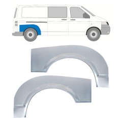 Takalokasuoja korjaussarja varten Volkswagen Transporter T5 2003-2015 / Vasen+Oikea / Sarja 16372