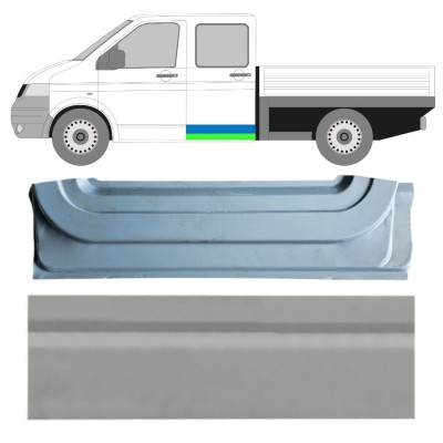 Sisäinen ja ulkoinen takaoven korjauspaneeli varten Volkswagen Transporter T5 2003-2015 / Vasen / Sarja 16877