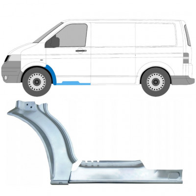 Kynnyksen ja etulokasuojan korjauspaneeli varten Volkswagen Transporter T5 2003-2015 / Vasen / Sarja 12637