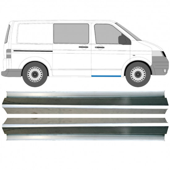 Helmapelti etuoven alle varten VW Transporter T5 2003-2015 / Vasen = Oikea (symmetrinen) / Sarja 9695