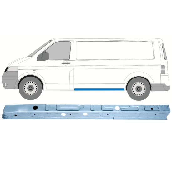 Kynnys sisäosa varten Volkswagen Transporter T5 2003-2015 / Vasen 16089