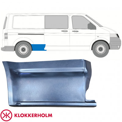 Takalokasuoja korjaussarja varten VW Transporter T5 2003-2015 / Oikea 11462