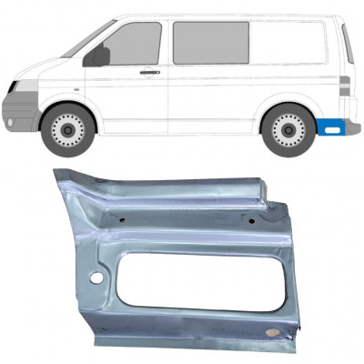 Takalokasuoja korjaussarja varten Volkswagen Transporter T5 2003-2009 / Vasen 12028