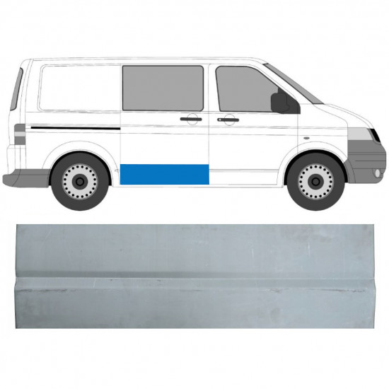 Liukuoven korjauspaneeli ulkoinen varten VW Transporter T5 2003-2015 / Oikea 7144