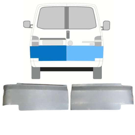 Korjauspellit takaoven varten Volkswagen Transporter T5 2003-2015 / Vasen+Oikea / Sarja 15094