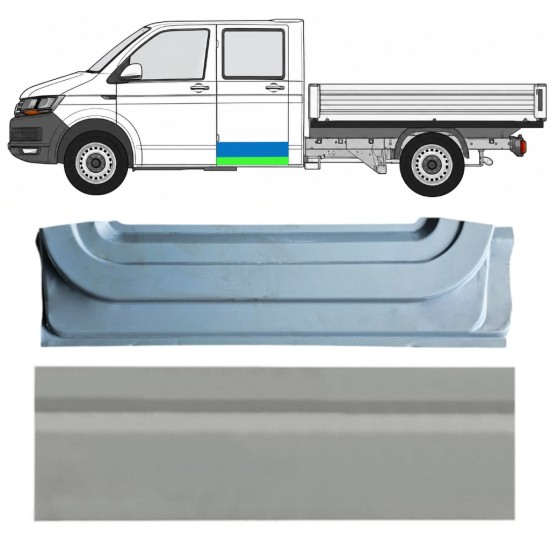 Sisäinen ja ulkoinen takaoven korjauspaneeli varten Volkswagen Transporter T6 2015-2024 / Vasen 17161