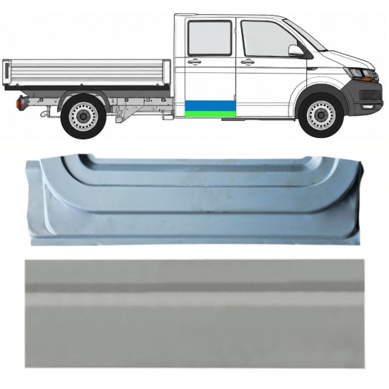 Sisäinen ja ulkoinen takaoven korjauspaneeli varten Volkswagen Transporter T6 2015-2024 / Oikea 17160