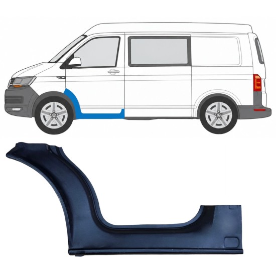 Helmapelti etuoven alle varten Volkswagen Transporter T6 2015-2024 / Vasen 17118
