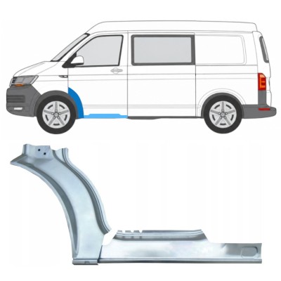 Kynnyksen ja etulokasuojan korjauspaneeli varten Volkswagen Transporter T6 2015-2024 / Vasen 17197