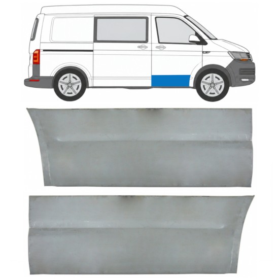 Etuoven ulompi korjausosa varten Volkswagen Transporter T6 2015-2024 / Vasen+Oikea 17123