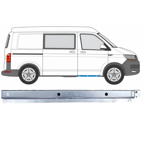 Etuoven kynnys sisäosa varten Volkswagen Transporter T6 2015-2024 / Oikea 17184