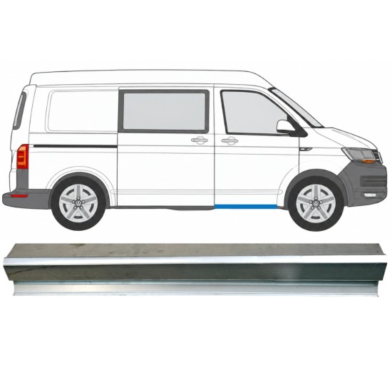 Helmapelti etuoven alle varten Volkswagen Transporter T6 2015-2024 / Vasen = Oikea (symmetrinen) 17129