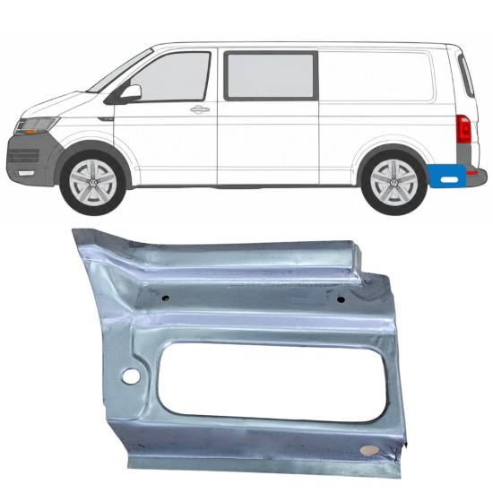 Takalokasuoja korjaussarja varten Volkswagen Transporter T6 2015-2024 / Vasen 17190