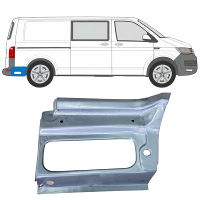 Takalokasuoja korjaussarja varten Volkswagen Transporter T6 2015-2024 / Oikea 17189