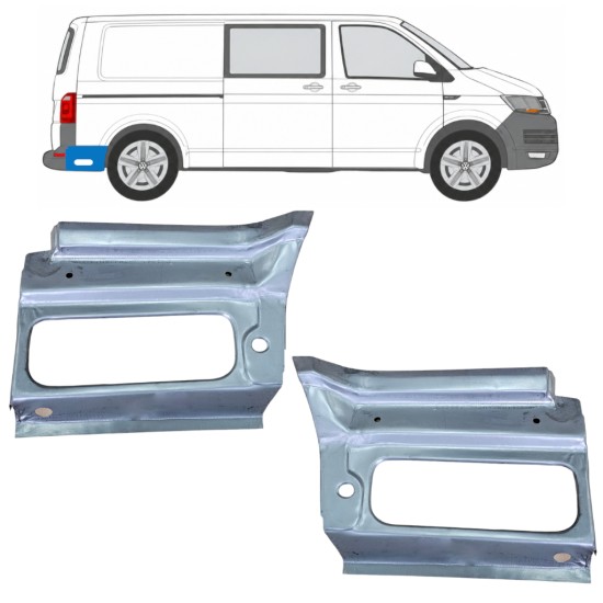 Takalokasuoja korjaussarja varten Volkswagen Transporter T6 2015-2024 / Vasen+Oikea 17191