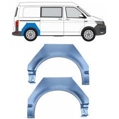 Takalokasuoja korjaussarja varten Volkswagen Transporter T6 2015-2024 / Vasen+Oikea 17116