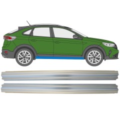 Kynnyspelti korjauspaneeli varten Volkswagen Taigo 2021- / Vasen+Oikea / Sarja 14938