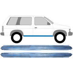 Kynnyspelti korjauspaneeli varten Nissan Terrano I 1986-1996 / Vasen+Oikea / Sarja 11365
