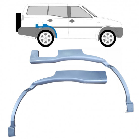 Takalokasuoja korjaussarja varten Nissan Terrano 1993-1999 / Vasen+Oikea / Sarja 10574