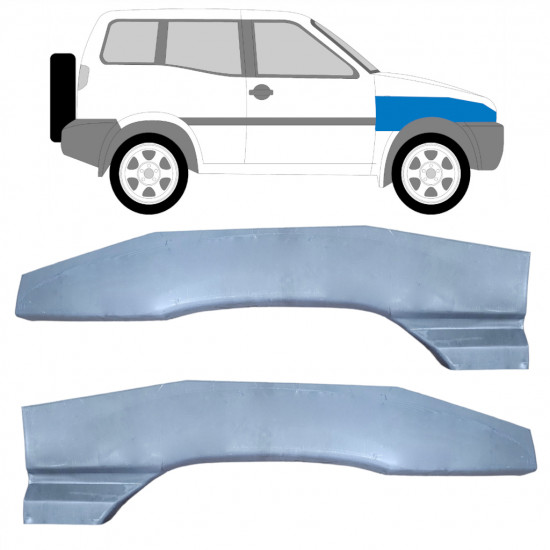 Etulokasuojan korjauspelti varten Nissan Terrano 1993-1999 / Vasen+Oikea / Sarja 9574