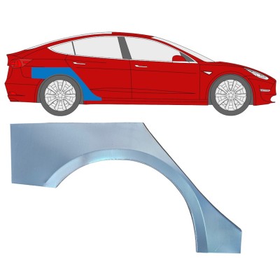 Takalokasuoja korjaussarja varten Tesla Model 3 2017-2023 / Oikea 16373