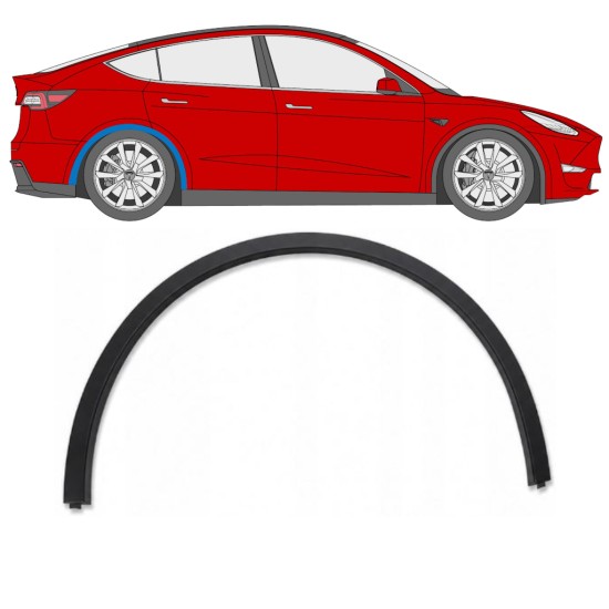 Takalokasuojan sivulista varten Tesla Model Y 2020-2025 / Oikea 17290