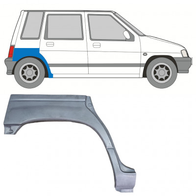 Takalokasuoja korjaussarja varten Daewoo Tico 1991-2000 / Oikea 12523