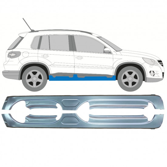 Kynnyspelti korjauspaneeli varten Volkswagen Tiguan 2007-2016 / Sarja 11613