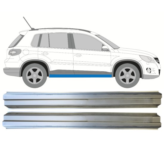 Kynnyspelti korjauspaneeli varten Volkswagen Tiguan 2007-2016 / Vasen+Oikea / Sarja 14774