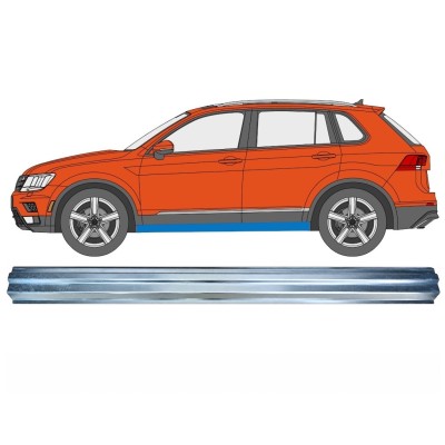 Kynnyspelti korjauspaneeli alempi osa varten Volkswagen Tiguan 2016-2024 / Vasen 17221
