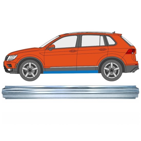 Kynnyspelti korjauspaneeli varten Volkswagen Tiguan 2016-2024 / Vasen 17218