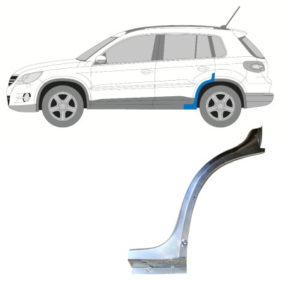 Etukaari korjauspaneeli varten Volkswagen Tiguan 2007-2016 / Vasen 15784