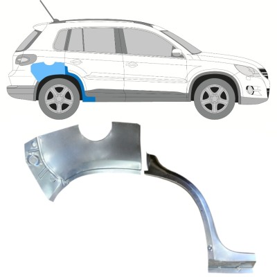 Takalokasuoja korjaussarja varten Volkswagen Tiguan 2007-2016 / Oikea / Sarja 15787