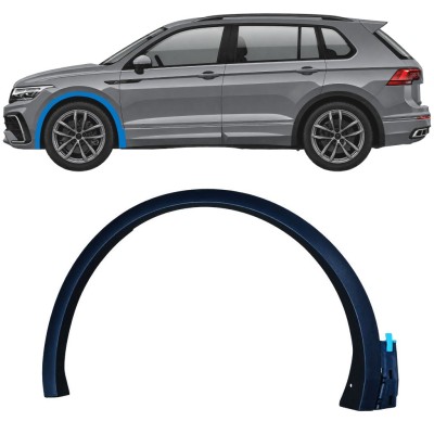 Lokasuojan muovikaaret varten Volkswagen Tiguan 2020-2024 R-Line / Vasen 17064