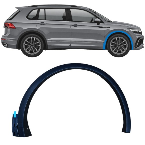 Lokasuojan muovikaaret varten Volkswagen Tiguan 2020-2024 R-Line / Oikea 17063