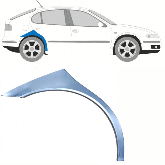 Takalokasuoja korjaussarja varten Seat Toledo Leon 1999-2006 / Oikea 8599