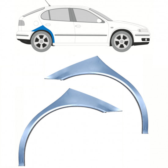 Takalokasuoja korjaussarja varten Seat Toledo Leon 1999-2006 / Vasen+Oikea / Sarja 10454