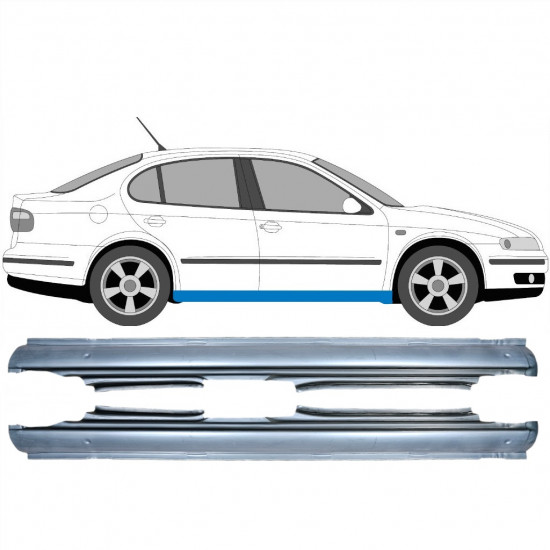 Kynnyspelti korjauspaneeli varten Seat Toledo Leon 1999-2006 / Vasen+Oikea / Sarja 10432