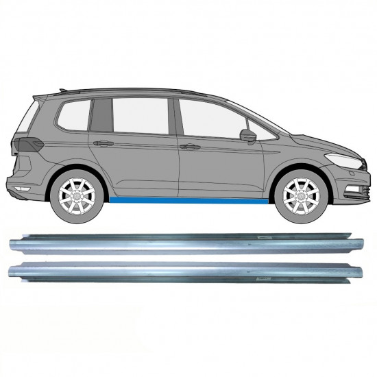 Kynnyspelti korjauspaneeli varten VW Touran 2015- / Vasen = Oikea (symmetrinen) / Sarja 10660