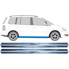 Kynnyspelti korjauspaneeli varten Volkswagen Touran 2003-2010 / Vasen+Oikea / Sarja 11943