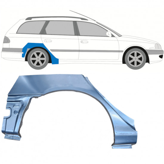 Takalokasuoja korjaussarja varten Toyota Avensis 1997-2003 / Oikea / COMBI 7612