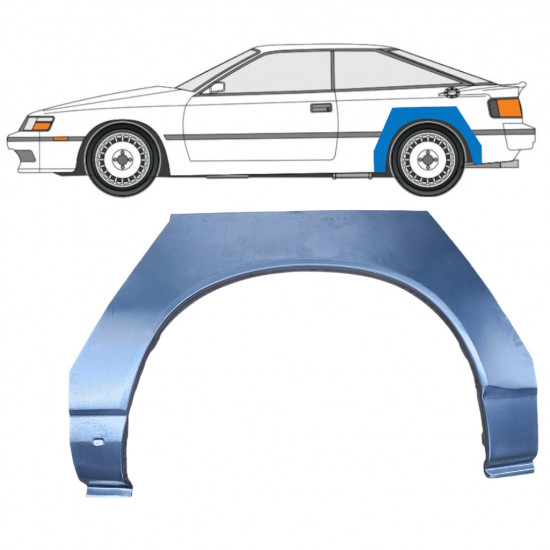 Takalokasuoja korjaussarja varten Toyota Celica 1985-1989 / Vasen 7301