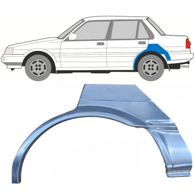 Takalokasuoja korjaussarja varten Toyota Corolla 1983-1988 / Vasen 7693