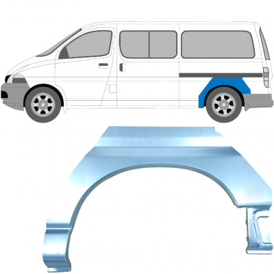 Takalokasuoja korjaussarja varten Toyota Hiace 1995-2006 / Vasen 7069