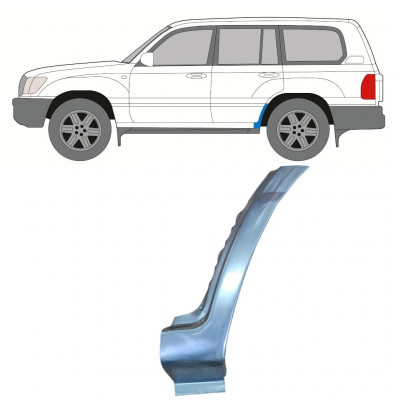 Takalokasuojan korjauspaneeli alaosa varten Toyota Land Cruiser 1998-2007 / Vasen 8985
