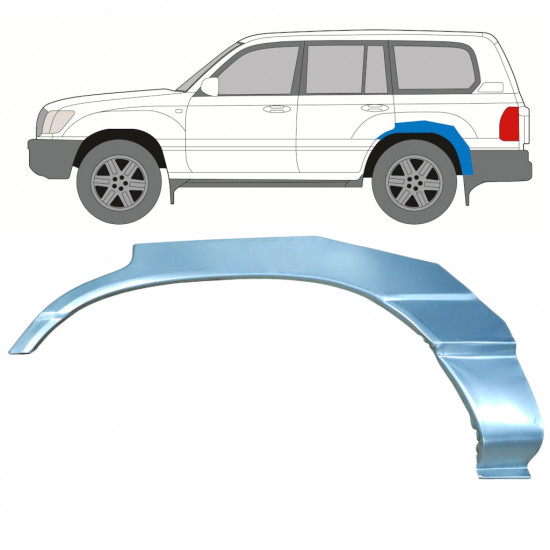 Takalokasuoja korjaussarja varten Toyota Land Cruiser 1998-2007 / Vasen 8983