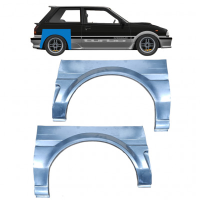 Takalokasuoja korjaussarja varten Toyota Starlet 1984-1989 / Vasen+Oikea / Sarja 10279