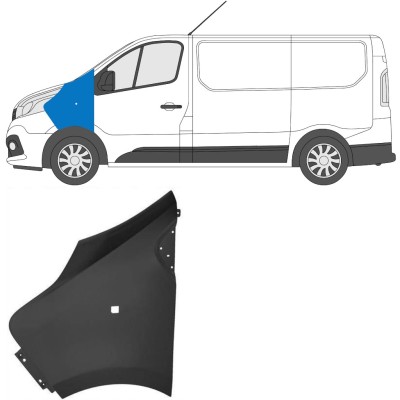 Etulokasuoja varten Renault Trafic 2014- 2014-2021 / Vasen 17102